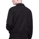 ז’קט איינקר ainker שחור דגם 1060 black jacket כותנה אריגת twill גזרה נינוחה רוכסן צווארון מחודד תפרים בעבודת יד לוגו עורף lart a obtenir