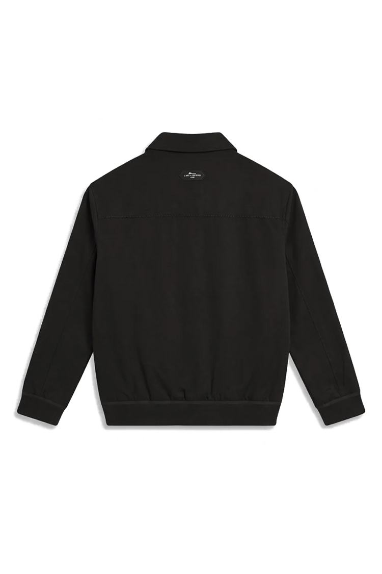 ז’קט איינקר ainker שחור דגם 1060 black jacket כותנה אריגת twill גזרה נינוחה רוכסן צווארון מחודד תפרים בעבודת יד לוגו עורף lart a obtenir