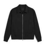 ז’קט איינקר ainker שחור דגם 1060 black jacket כותנה אריגת twill גזרה נינוחה רוכסן צווארון מחודד תפרים בעבודת יד לוגו עורף lart a obtenir