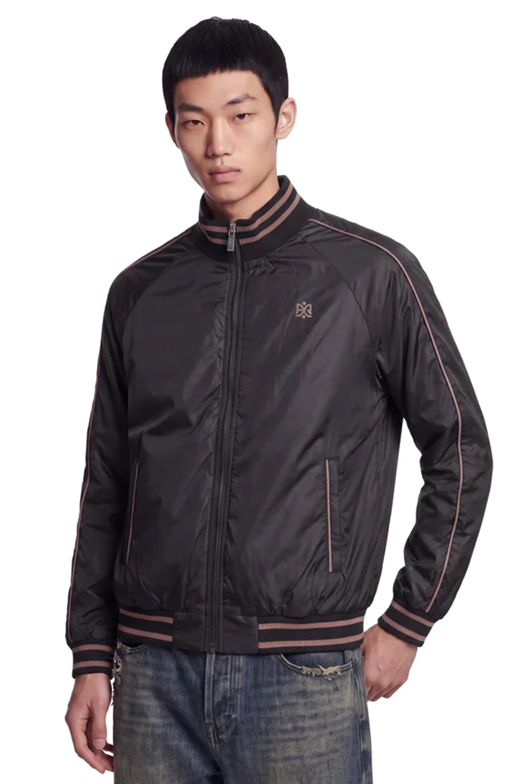 ז'קט בומבר איינקר ainker שחור דגם Puff Nylon 1100 Jacket ניילון טכני פוליאסטר חוסם רוח גזרה רגילה לוגו חזה לוגו גב lart datteindre