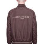 ז’קט בומבר איינקר ainker חום דגם Puff Nylon 1100 Jacket ניילון טכני פוליאסטר חוסם רוח גזרה רגילה לוגו חזה לוגו גב lart datteindre