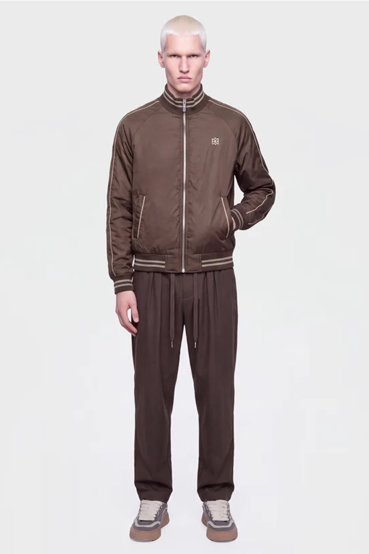 ז’קט בומבר איינקר ainker חום דגם Puff Nylon 1100 Jacket ניילון טכני פוליאסטר חוסם רוח גזרה רגילה לוגו חזה לוגו גב lart datteindre