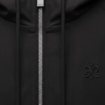 ז’קט קפוצ’ון אינקר שחור דגם 1133 black jacket 100% ניילון גימור מט גזרה נינוחה רקמה חזה גב