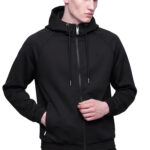ז’קט קפוצ’ון אינקר שחור דגם 1133 black jacket 100% ניילון גימור מט גזרה נינוחה רקמה חזה גב