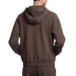 ז’קט קפוצ’ון אינקר חום דגם 1133 black jacket 100% ניילון גימור מט גזרה נינוחה רקמה חזה גב