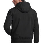 ז’קט קפוצ’ון איינקר ainker שחור דגם 1134 black jacket בד טכני ארוג קל משקל חוסם רוח גזרה נינוחה רקמה כובע