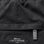 מכנס ג’וגר איינקר ainker שחור דגם 1060 pant כותנה אריגת twill גזרה נינוחה רקמה מותן לוגו lart a obtenir כיס אחורי