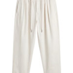 מכנס ג’וגר איינקר ainker אוף וויט דגם 1060 pant כותנה אריגת twill גזרה נינוחה רקמה מותן לוגו lart a obtenir כיס אחורי