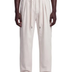 מכנס ג’וגר איינקר ainker אוף וויט דגם 1060 pant כותנה אריגת twill גזרה נינוחה רקמה מותן לוגו lart a obtenir כיס אחורי