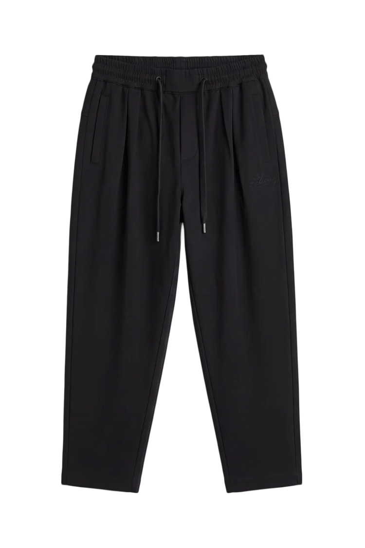מכנס ג’וגר איינקר ainker שחור דגם 1070 pant כותנה אריגה עדינה טייפארד פיט רקמה שרוול מכנסיים מחויטים