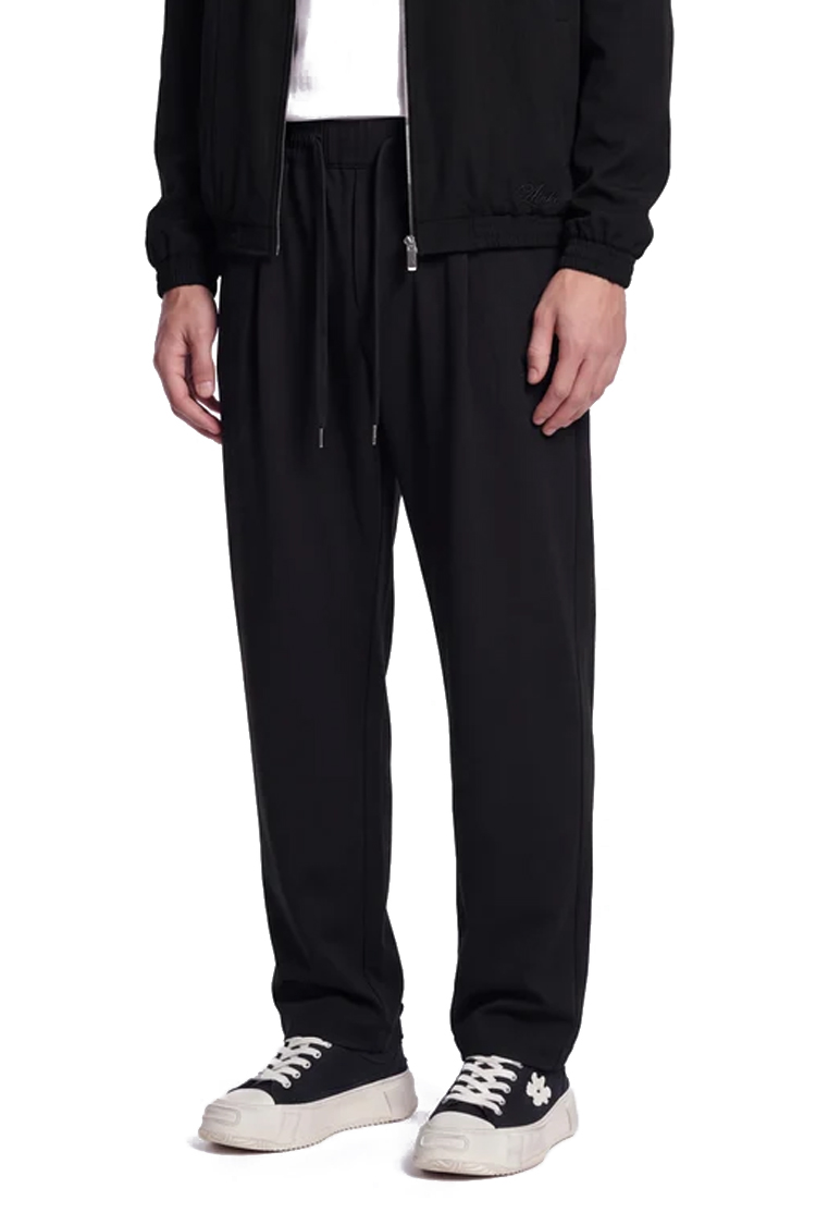 מכנס ג'וגר איינקר ainker שחור דגם 1070 pant כותנה אריגה עדינה טייפארד פיט רקמה שרוול מכנסיים מחויטים