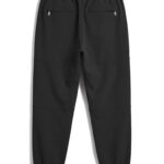 מכנס אינקר שחור דגם 1133 black pant 100% פוליאסטר גימור מט גזרה נינוחה רקמה כיס קדמי