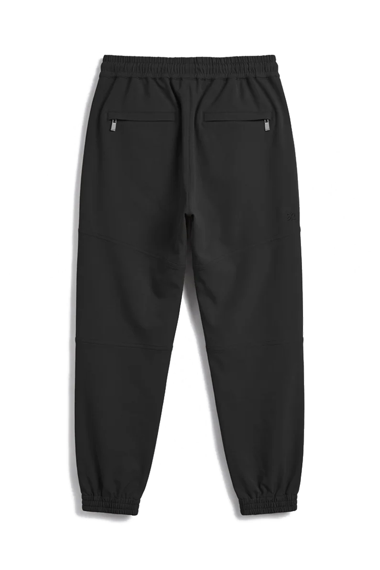 מכנס אינקר שחור דגם 1133 black pant 100% פוליאסטר גימור מט גזרה נינוחה רקמה כיס קדמי