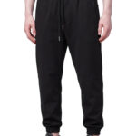 מכנס אינקר שחור דגם 1133 black pant 100% פוליאסטר גימור מט גזרה נינוחה רקמה כיס קדמי