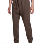מכנס אינקר חום דגם 1133 black pant 100% פוליאסטר גימור מט גזרה נינוחה רקמה כיס קדמי