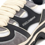סניקרס דולצ’ה וגבאנה DOLCE&GABBANA אפור/לבן גברים נעליים Country Road סוליה עבה שרוכים כפולים
