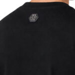 טי שירט פיליפ פליין philipp plein שחור דגם Teddy Dollar 100% כותנה רגילה פיט אבני rhinestones דובי לוגו חזה