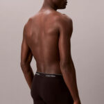 מארז שלישיית תחתוני בוקסר קלווין קליין calvin klein שחור דגם Boxer Briefs Icon Cotton Stretch פס מותן לוגו
