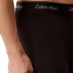 מארז שלישיית תחתוני בוקסר קלווין קליין calvin klein שחור דגם Boxer Briefs Icon Cotton Stretch פס מותן לוגו