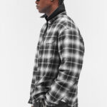 עליונית אוברשירט רפרזנט represent משובץ דגם Logo Quilted Shirt כותנה פוליאסטר ריפוד קווילט לוגו