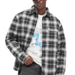 עליונית אוברשירט רפרזנט represent משובץ דגם Logo Quilted Shirt כותנה פוליאסטר ריפוד קווילט לוגו