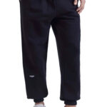 מכנס טרנינג רפרזנט represent שחור דגם Relaxed-Fit Cotton Pants כותנה כבדה רילקסד פיט הדפס לוגו שרוולים כיס אחורי