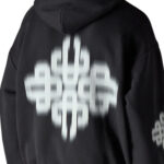 קפוצ’ון קוטור קלאב the couture club שחור דגם Motion Blurred Emblem כותנה רילקסד פיט לוגו motion blur חזה גב שרוולים