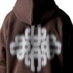 קפוצ’ון קוטור קלאב the couture club חום דגם Motion Blurred Emblem כותנה רילקסד פיט לוגו motion blur חזה גב שרוולים