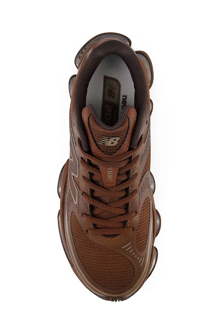 סניקרס ניו באלאנס NEW BALANCE חום טקסטיל גזרת מיד דגם ABZORB 2000 U20002UU בולמי זעזועים