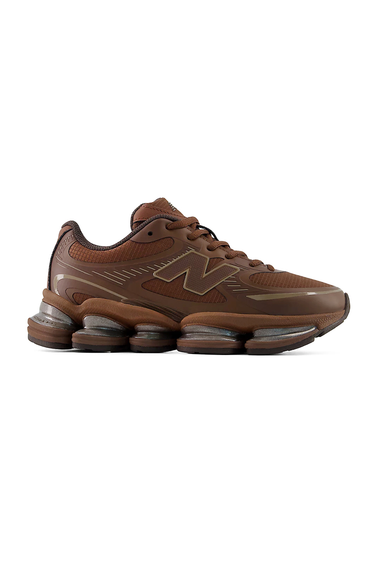 סניקרס ניו באלאנס NEW BALANCE חום טקסטיל גזרת מיד דגם ABZORB 2000 U20002UU בולמי זעזועים